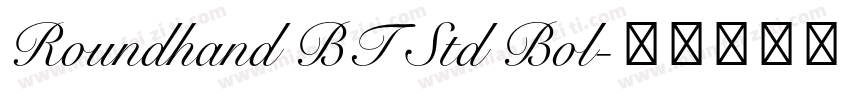 Roundhand BT Std Bol字体转换